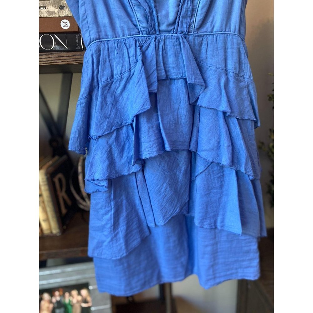 (Sold) Zara Tiered Ruffle Sleeveless Dress NWT Sm - Picture 3 of 7